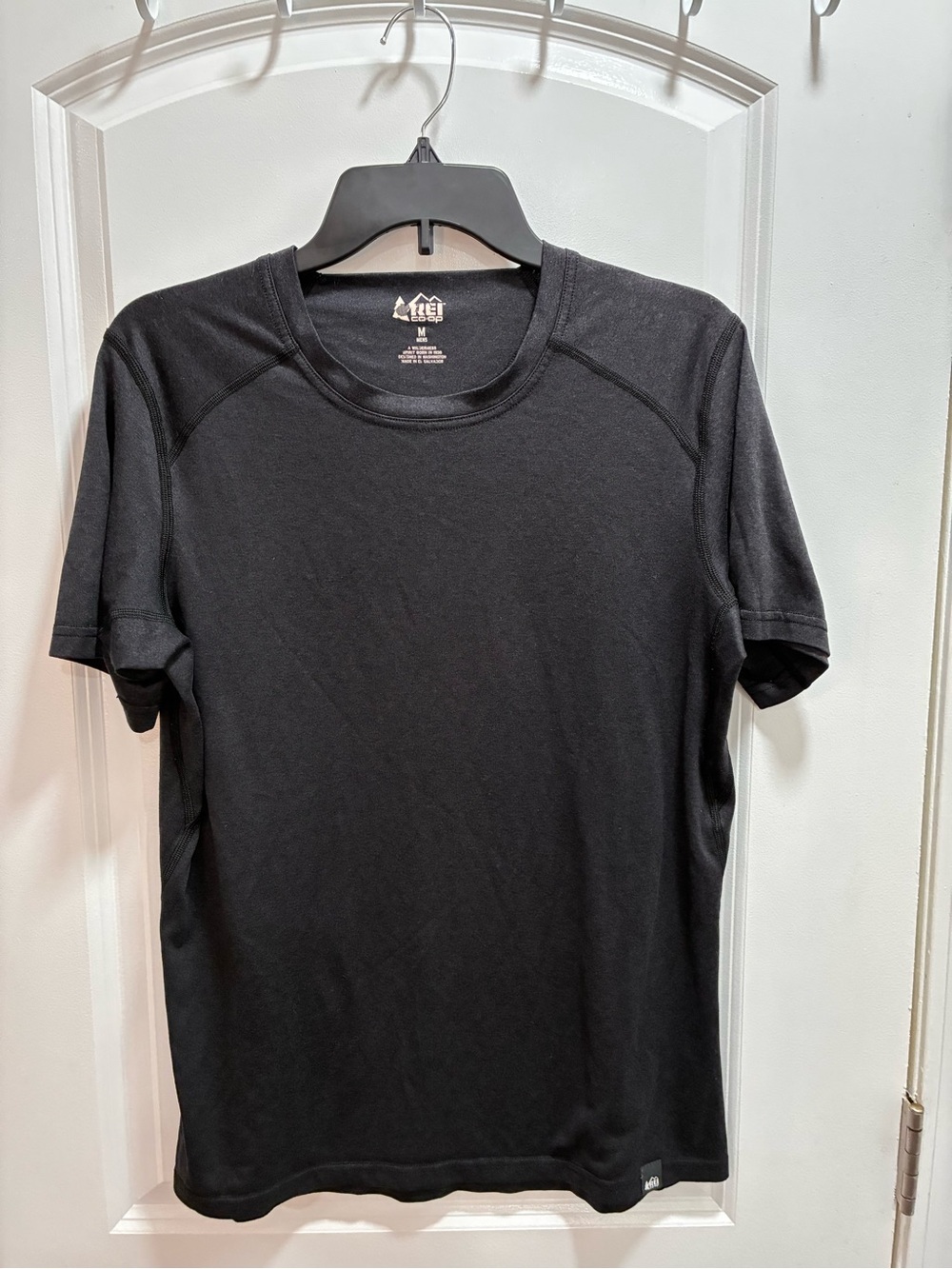 REI Black Short-Sleeve Performance Crew Tee